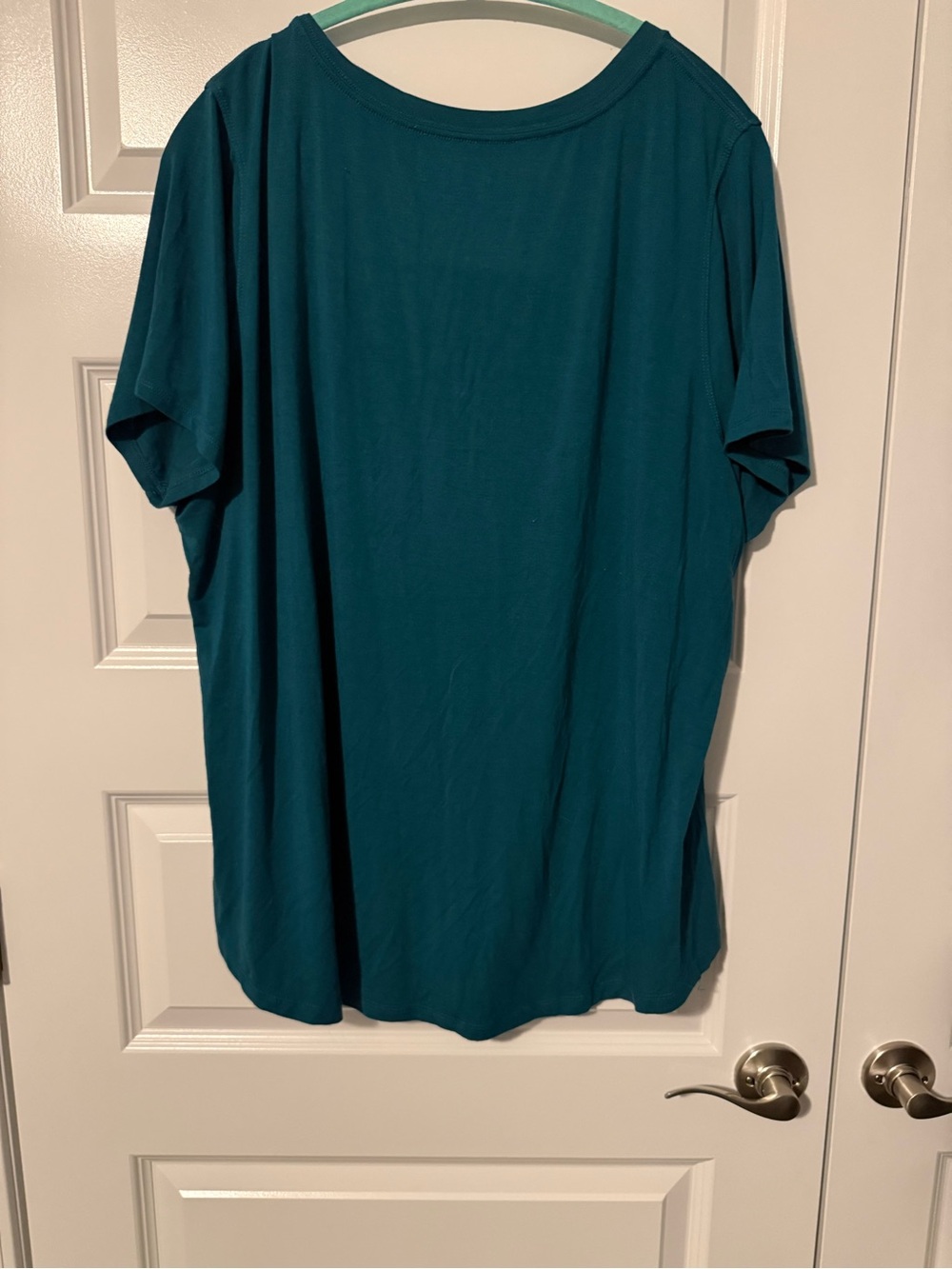 Market & Spruce Women’s Teal Short Sleeve Crew Neck Tee